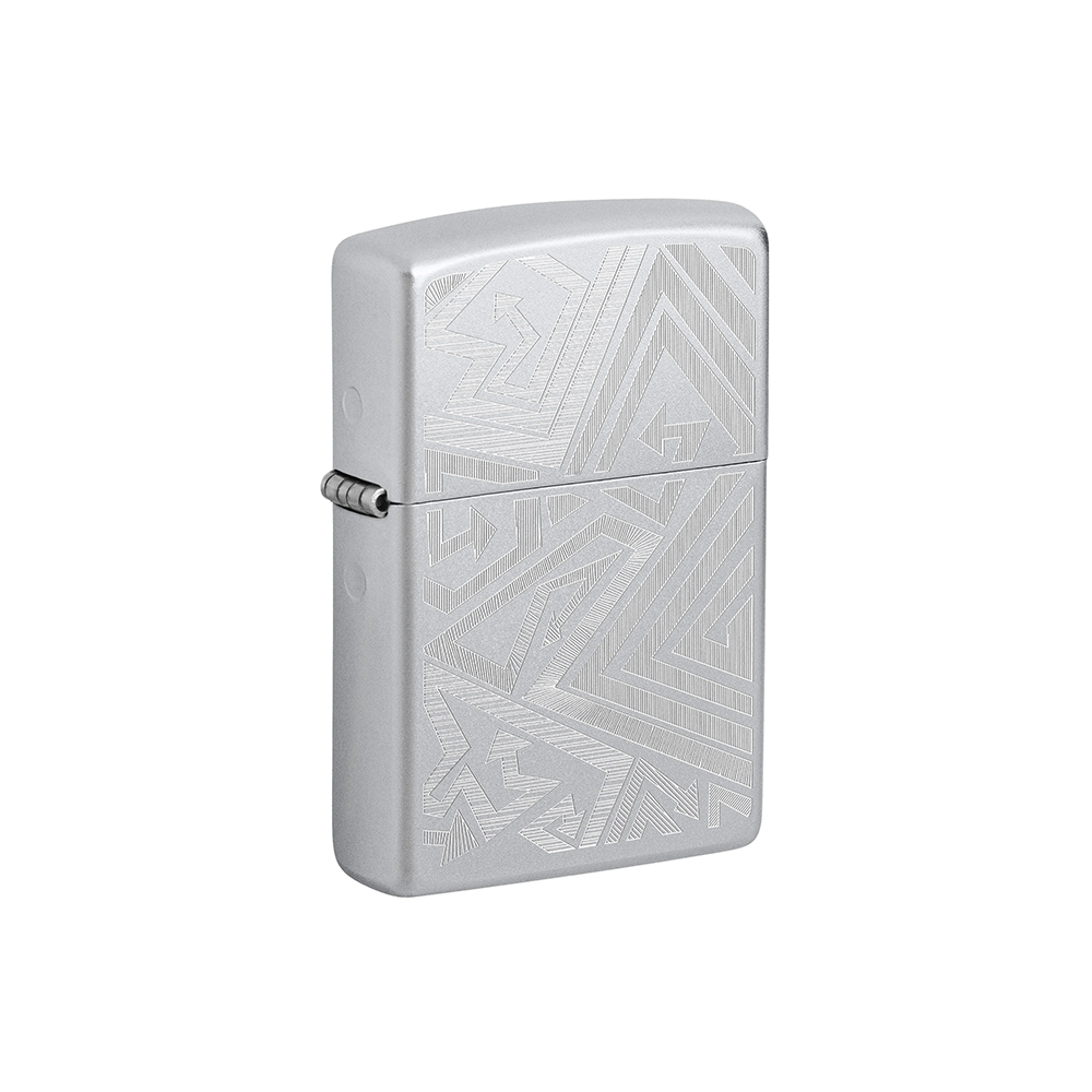Zippo 46481 Which Way? Lined Arrow Design