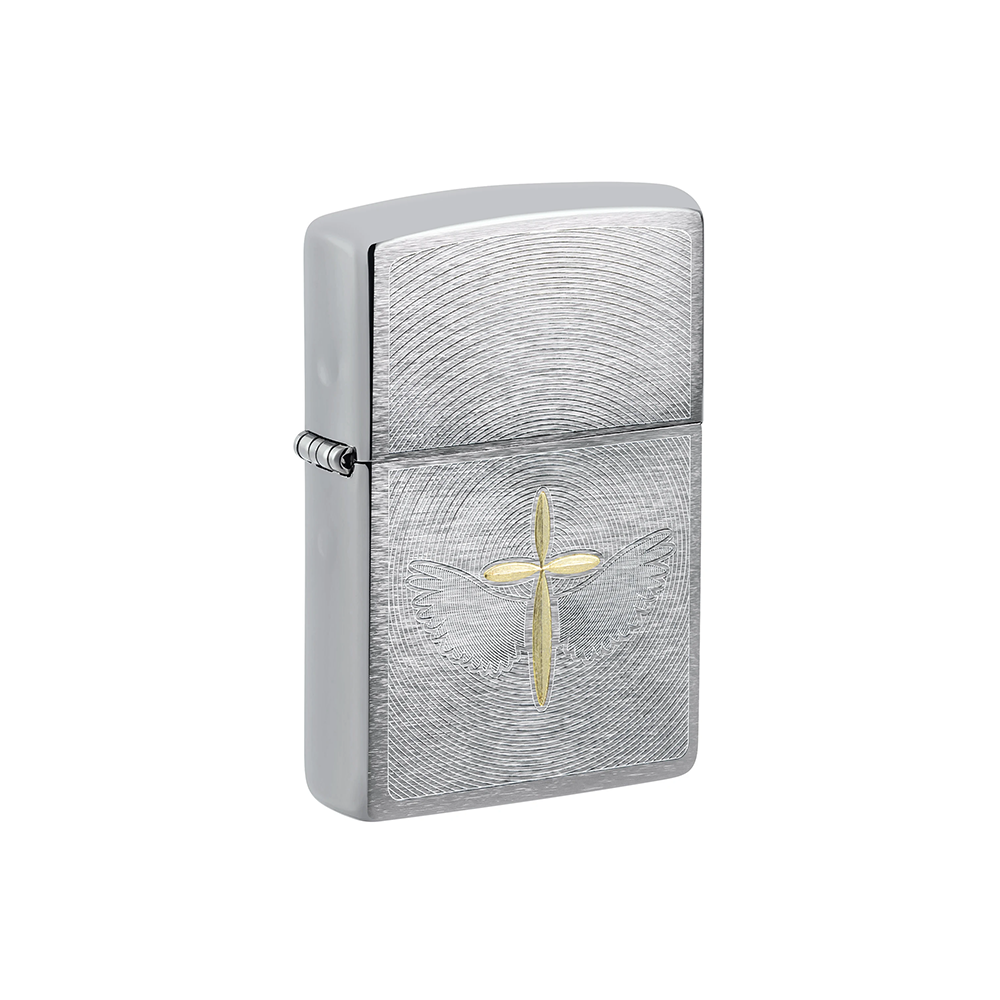 Zippo 46479 Spiritual Cross Angel Aura