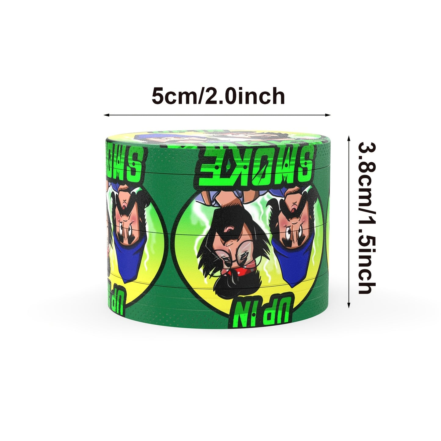 Zinc Alloy 4-Layer 50Mm Diameter Cartoon Pattern Metal Grinder