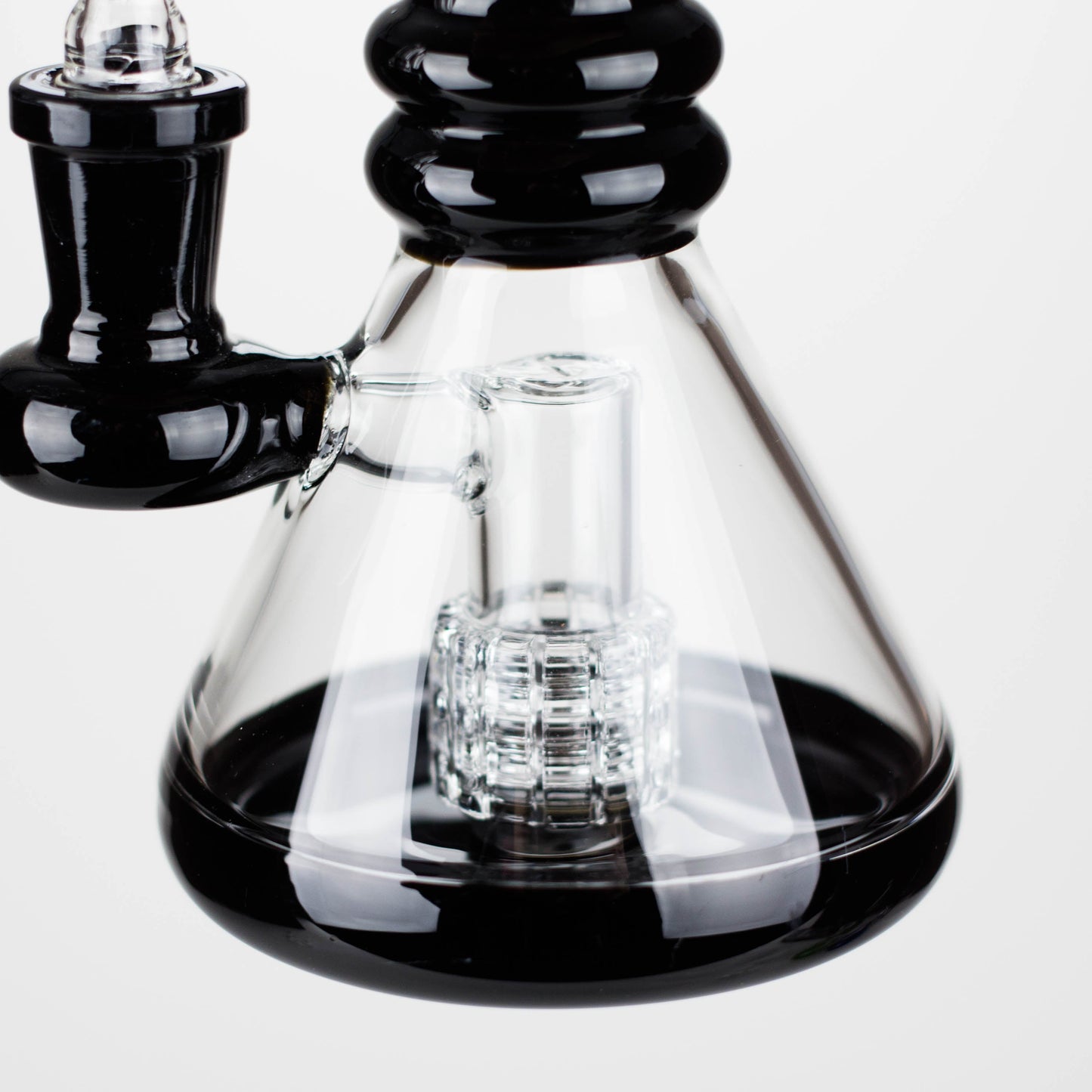 7" 2-in-1 Color accented Rig with perc (Banger and Bowl Included)