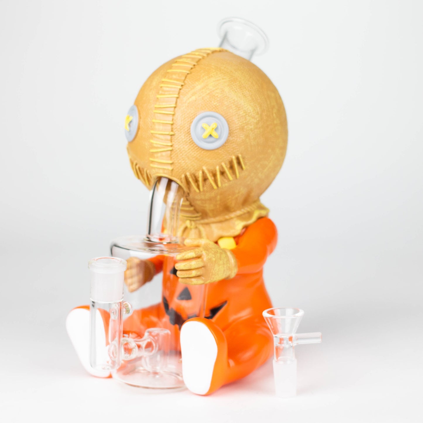 9.8'' Vinyl Pumpkin Ghost Baby Water Pipe - Hi Time