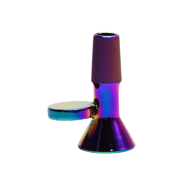 14mm Joint Electroplated Glass Bowl With Gold Logo