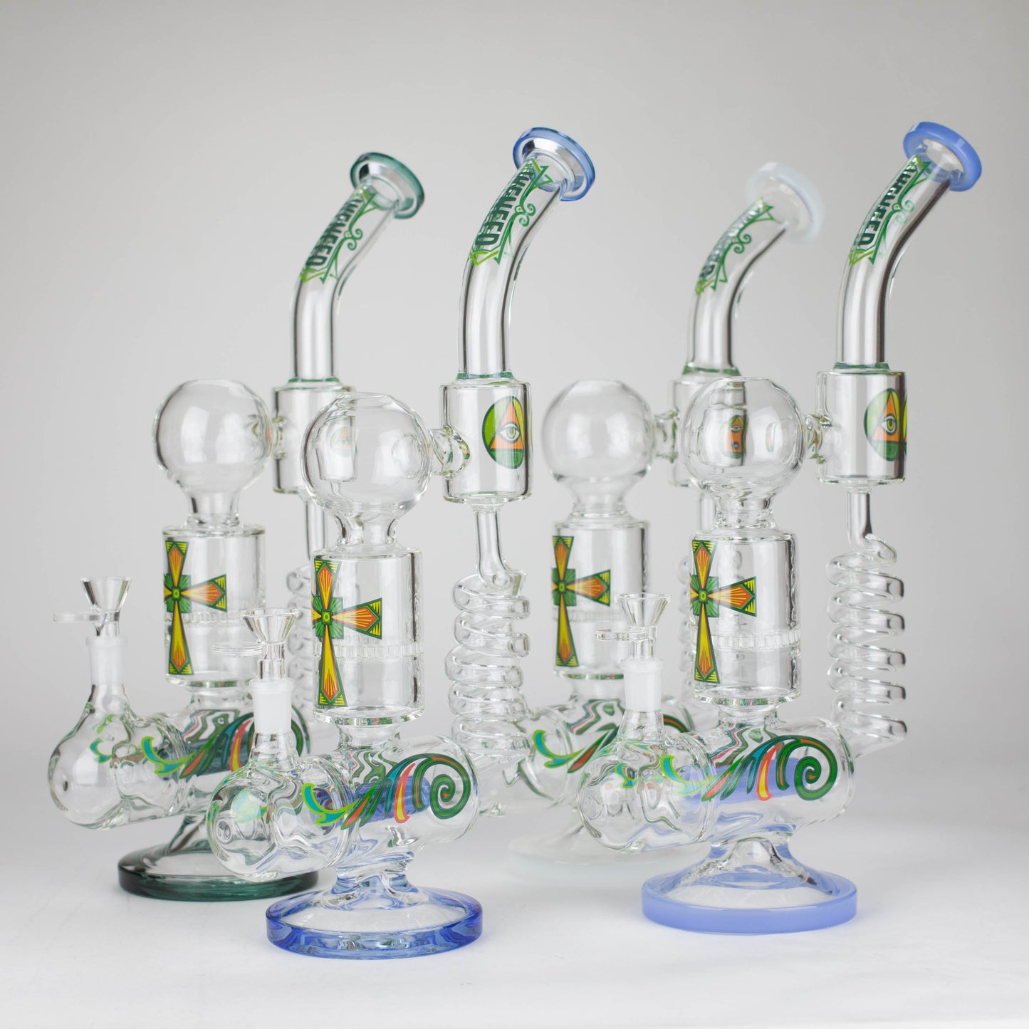 WENEED | 12.5" Twiststream Glass Bong