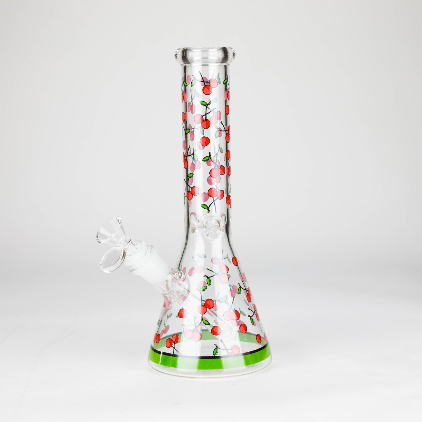 10" Glass Bong With Fruit Design