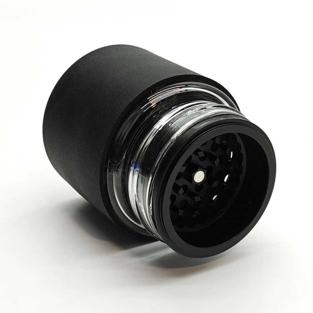Fortune | 4 Parts Aluminum Grinder with Glass Jar