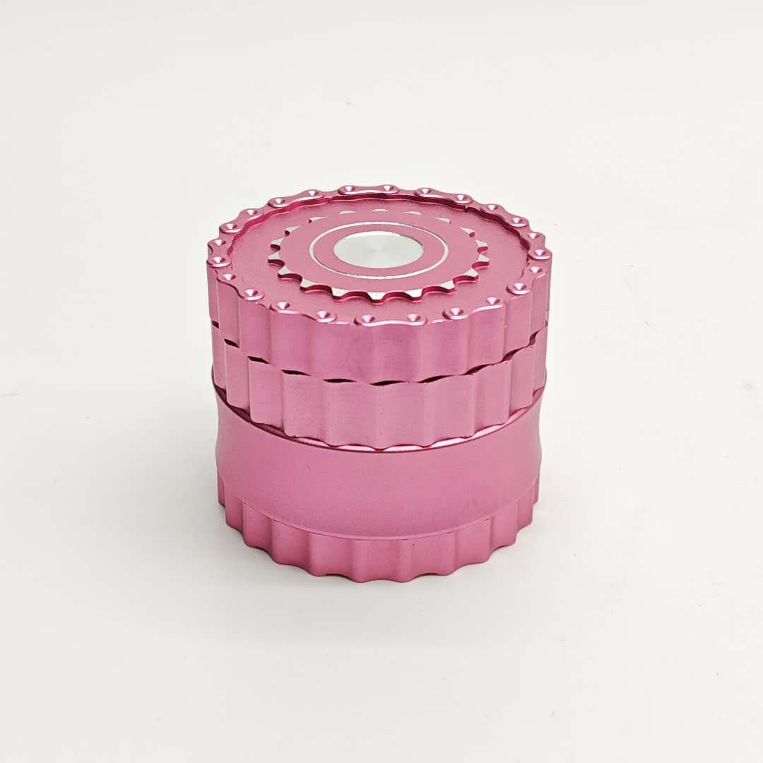 4 Parts 63*51mm New Teeth Aluminum Grinder-Assorted Color