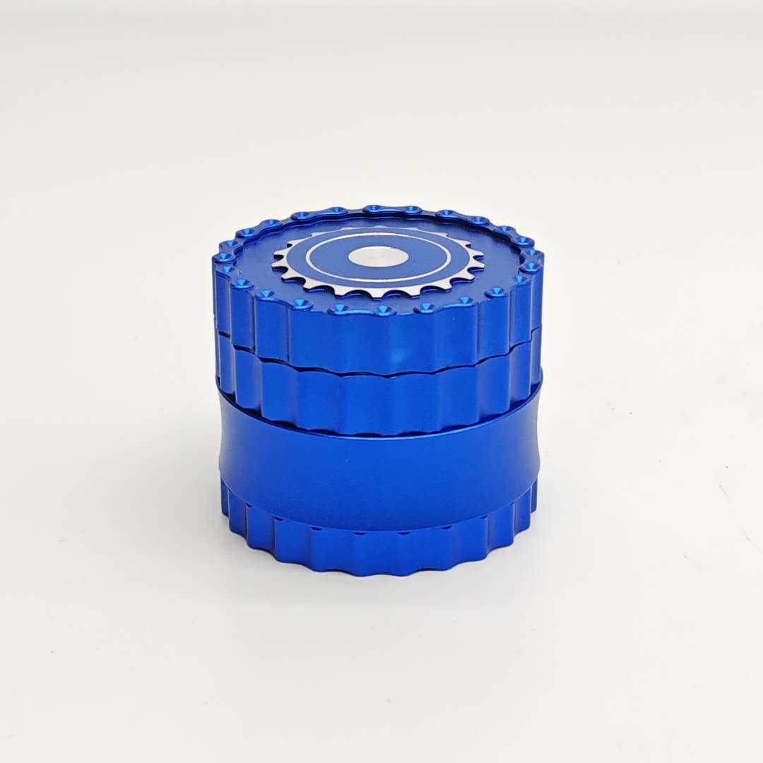 4 Parts 63*51mm New Teeth Aluminum Grinder-Assorted Color