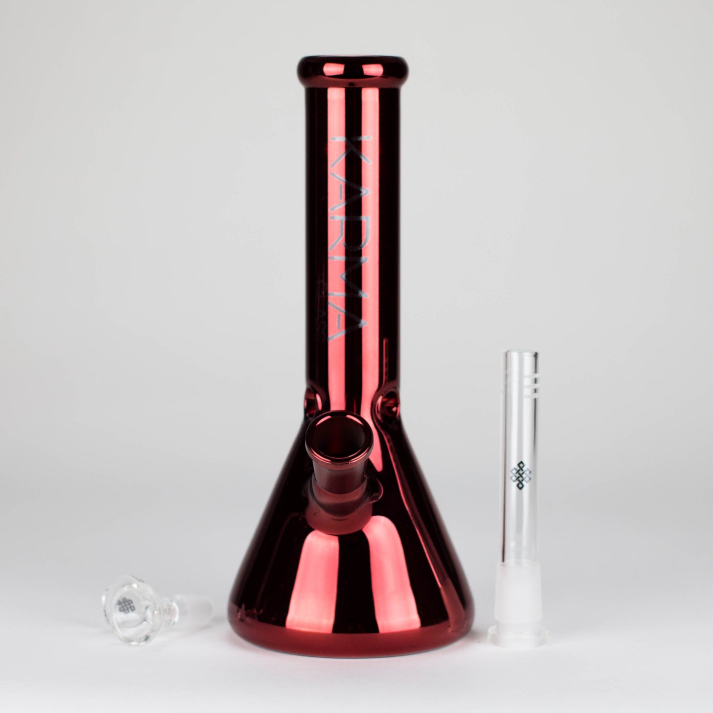 Karma | Glass Bong 9" Beaker Metallic