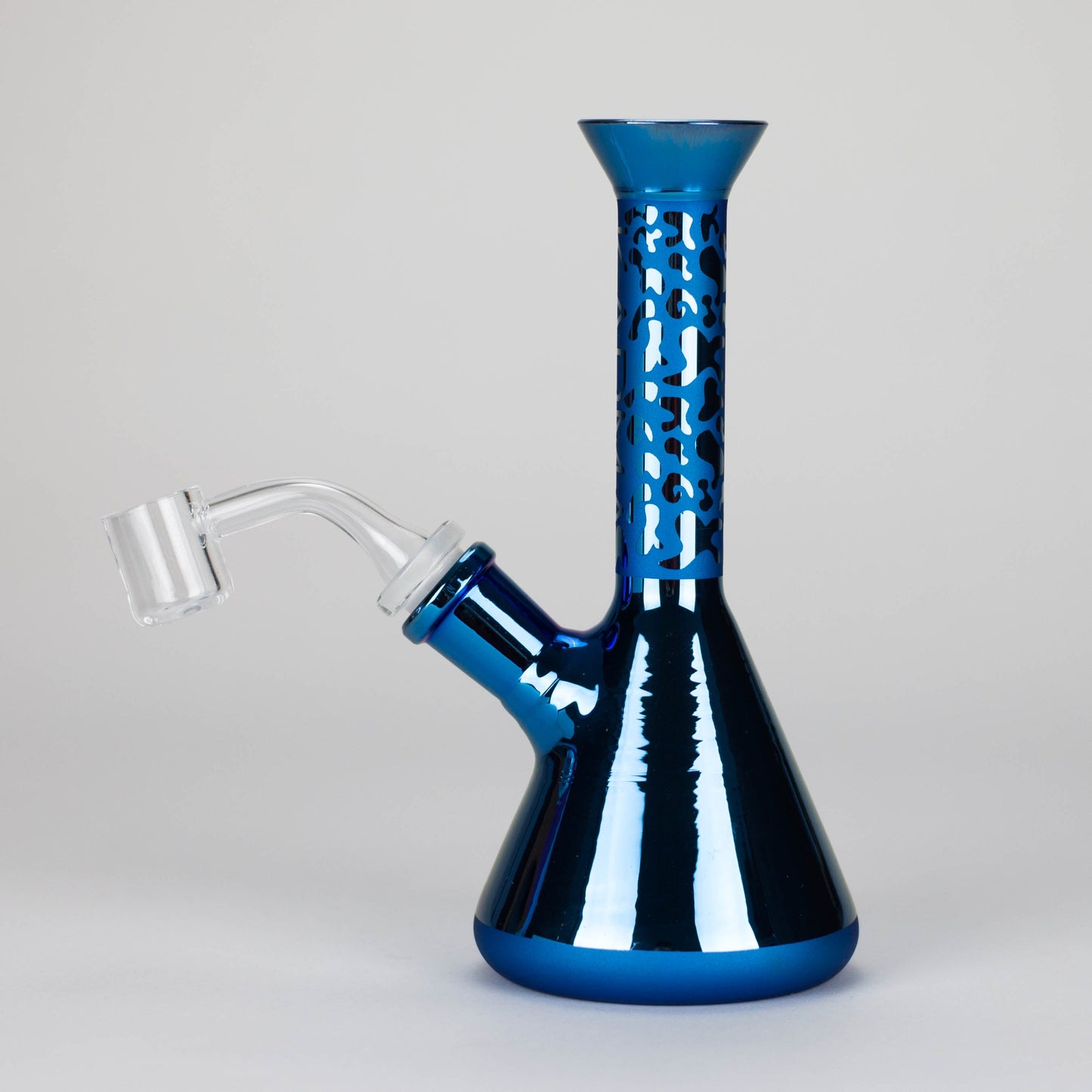 Karma | 7" Metallic Sandblasted Beaker Glass Dab Rig