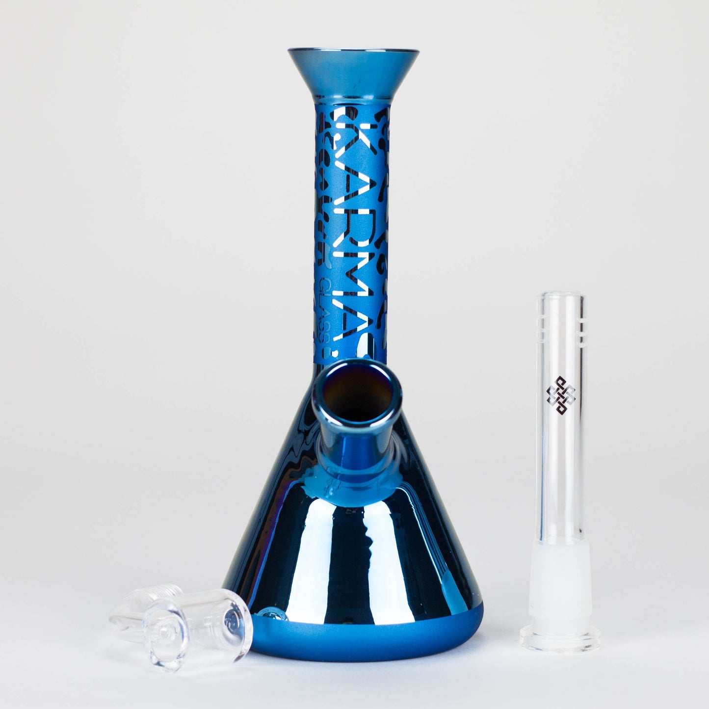 Karma | 7" Metallic Sandblasted Beaker Glass Dab Rig