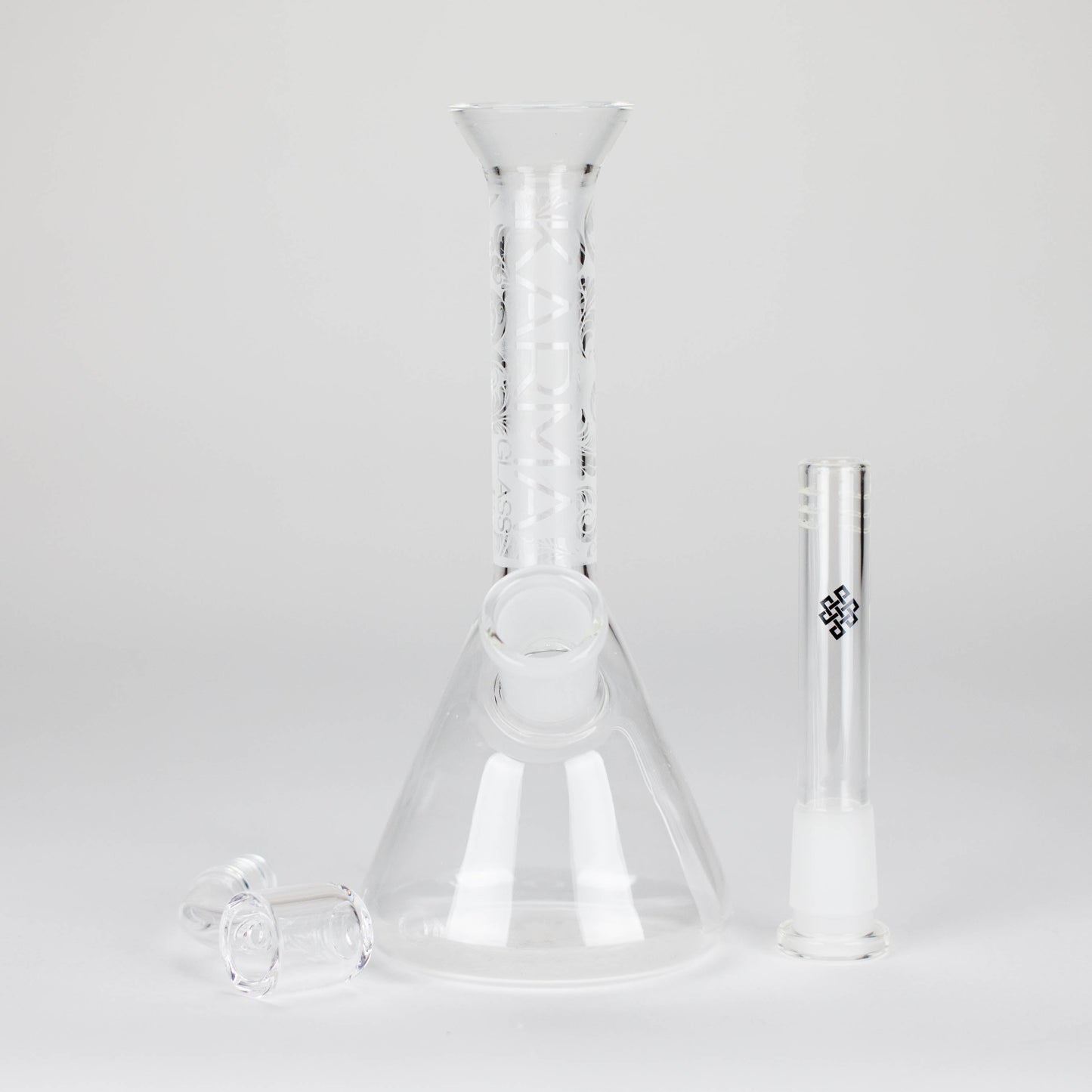 Karma | 7" Sandblasted Beaker Glass Dab Rig - Hi Time