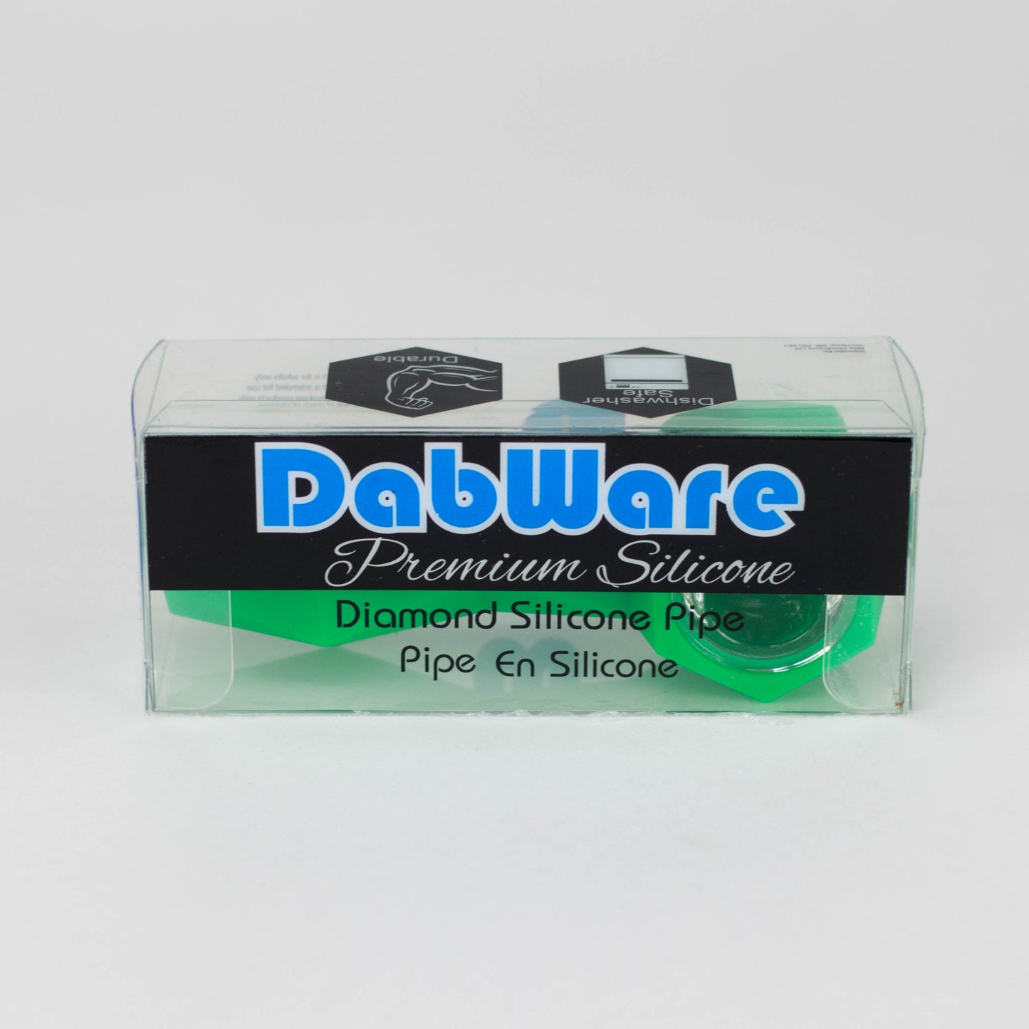 Dabware | Silicone Pipe Platinum Diamond (Green) - Hi Time