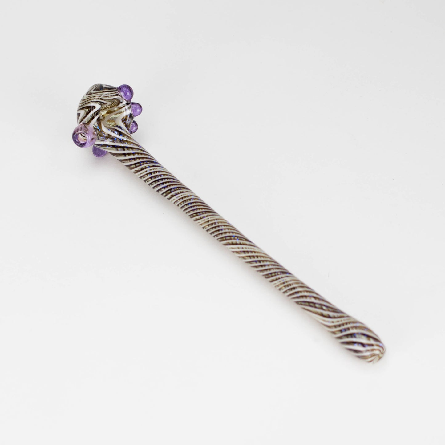 Shine Glassworks | Footlong Dichro Vackstack Hash Pipe - Made in Canada - Hi Time