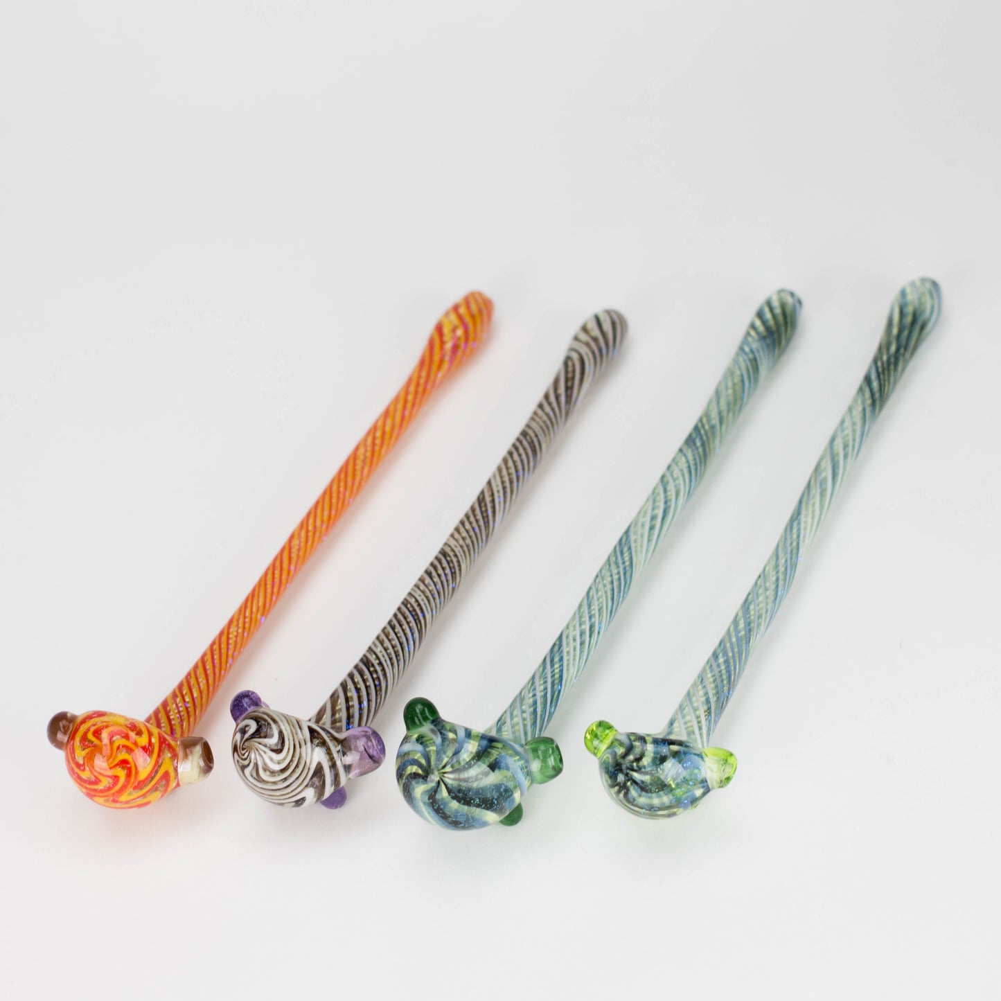 Shine Glassworks | Footlong Dichro Vackstack Hash Pipe - Made in Canada - Hi Time