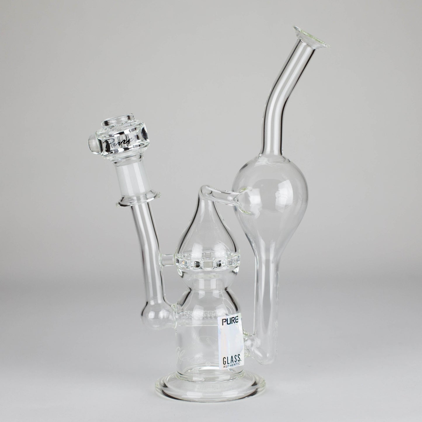 Pure Glass | 12" Infinity Recycler - Flower and Dab