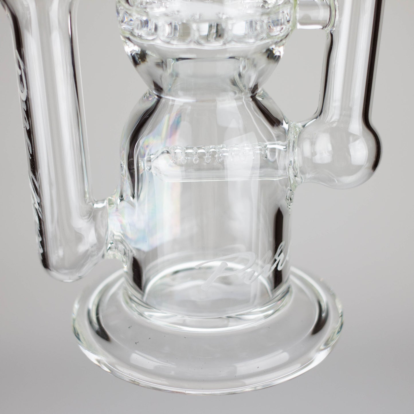 Pure Glass | 12" Infinity Recycler - Flower and Dab - Hi Time