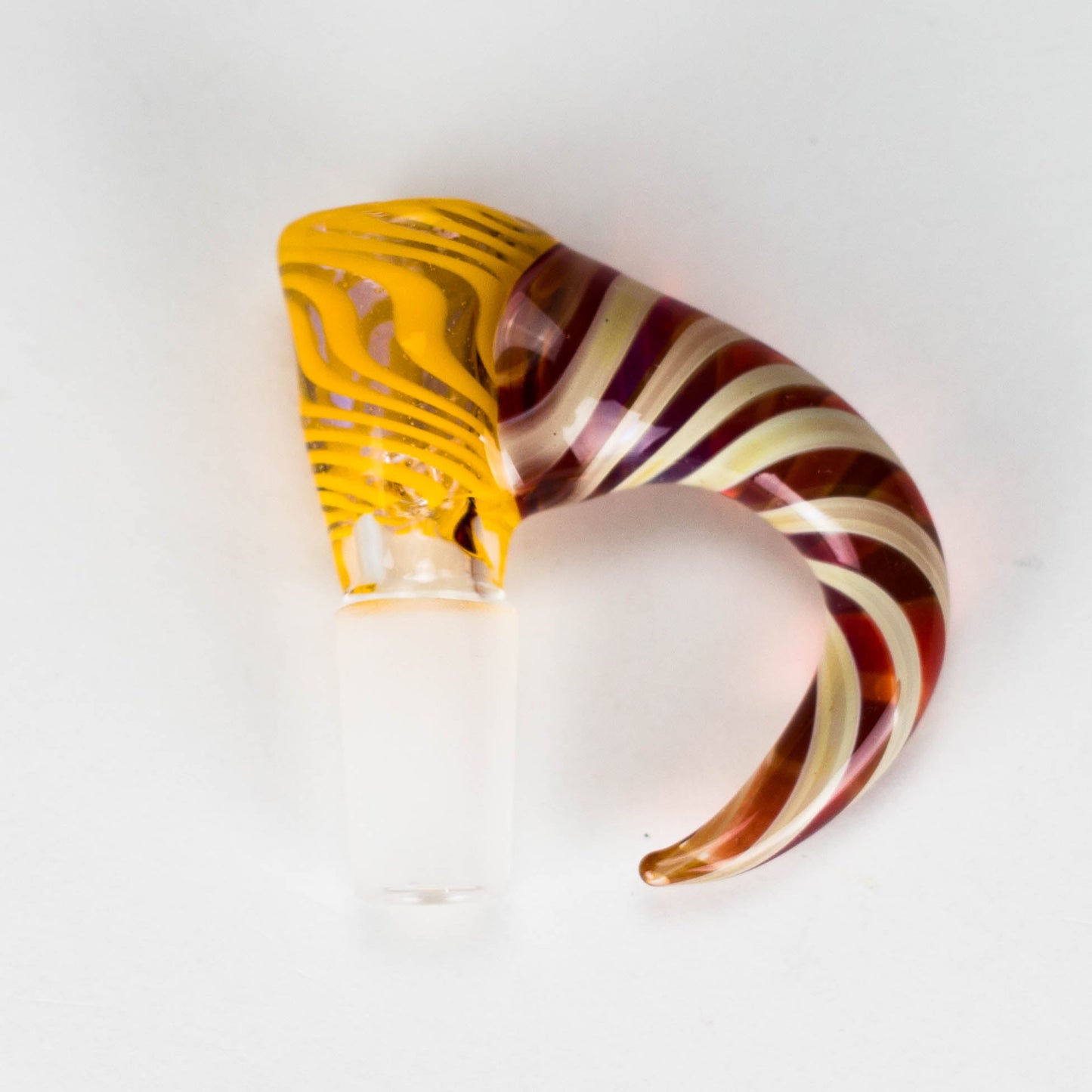 Shine Glassworks | 14mm 3 Hole Vacstack Bowl with Horn - Made in Canada