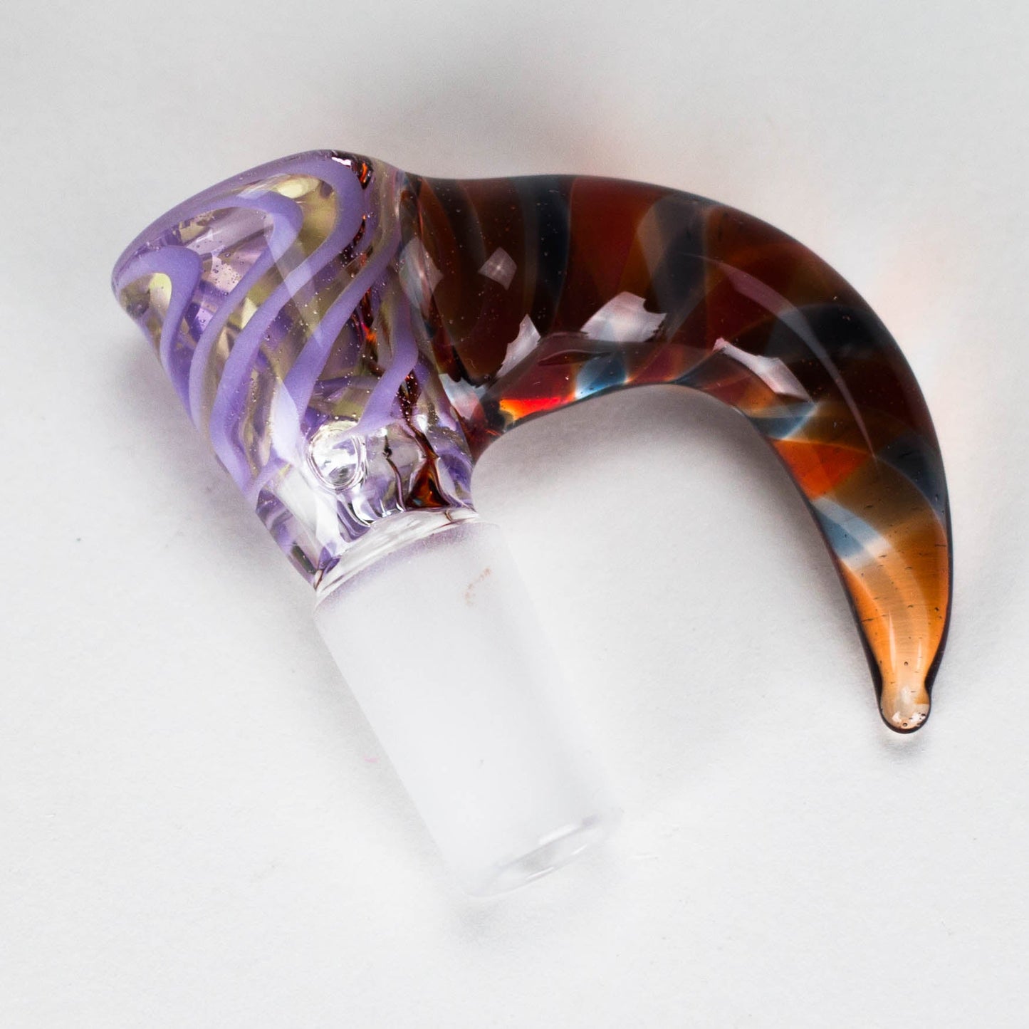 Shine Glassworks | 14mm 3 Hole Vacstack Bowl with Horn - Made in Canada - Hi Time