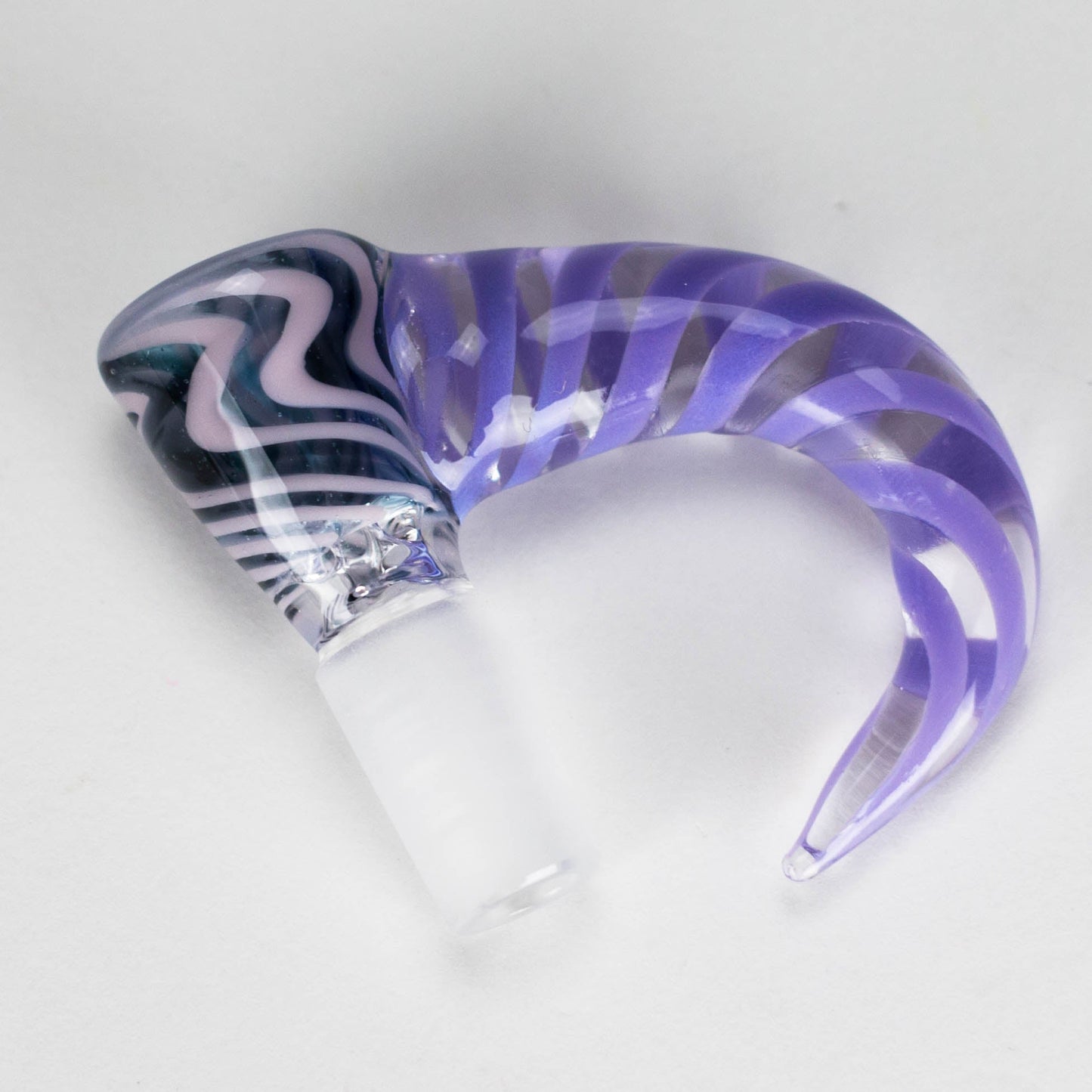 Shine Glassworks | 14mm 3 Hole Vacstack Bowl with Horn - Made in Canada