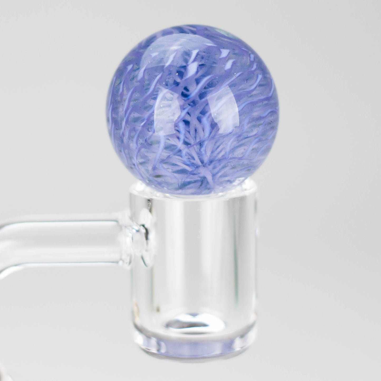 Shine Glassworks | Latticino Marble Carb Cap - Made in Canada - Hi Time