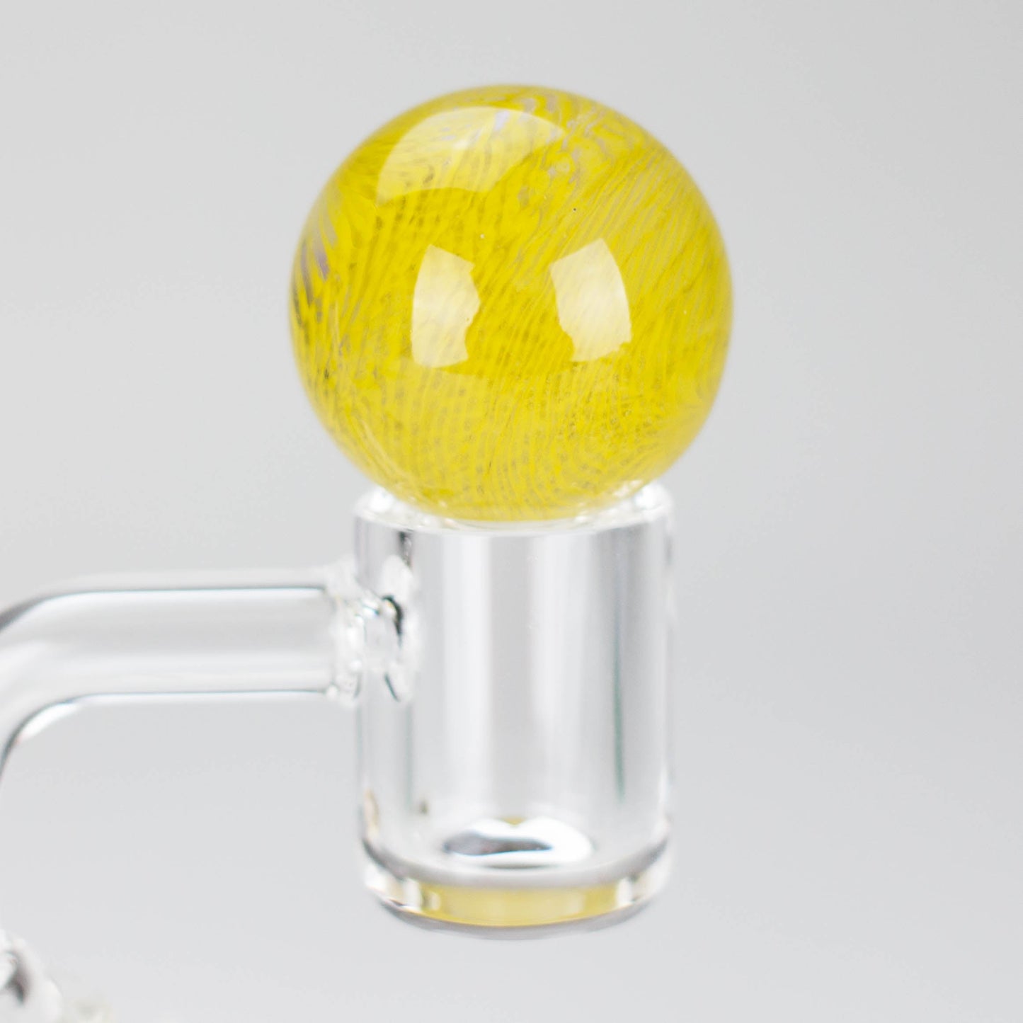 Shine Glassworks | Latticino Marble Carb Cap - Made in Canada - Hi Time