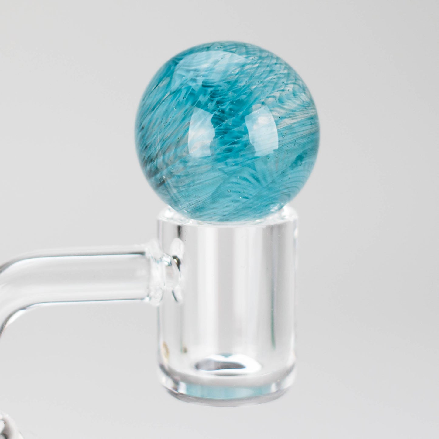 Shine Glassworks | Latticino Marble Carb Cap - Made in Canada - Hi Time