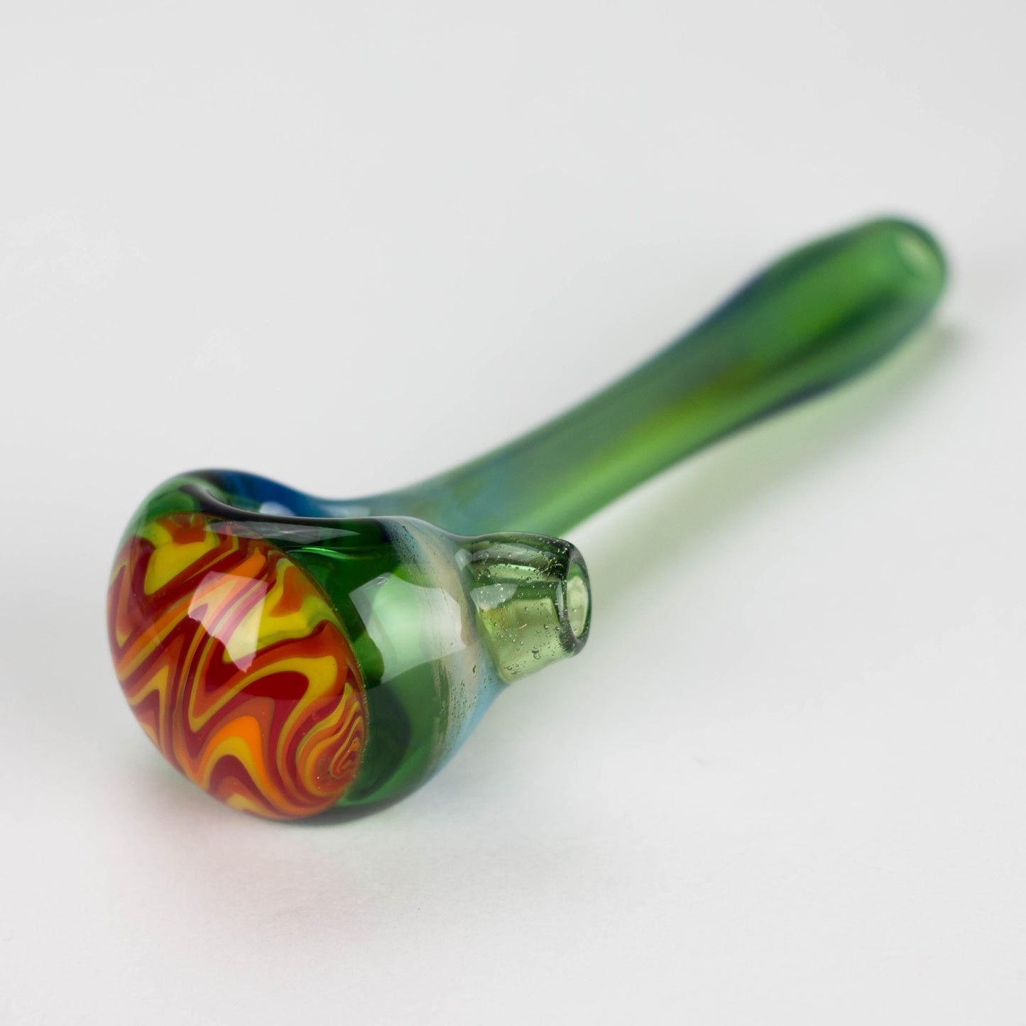 Shine Glassworks | Fume Coloured Pipe with Reverse Axis Bowl - Made in Canada