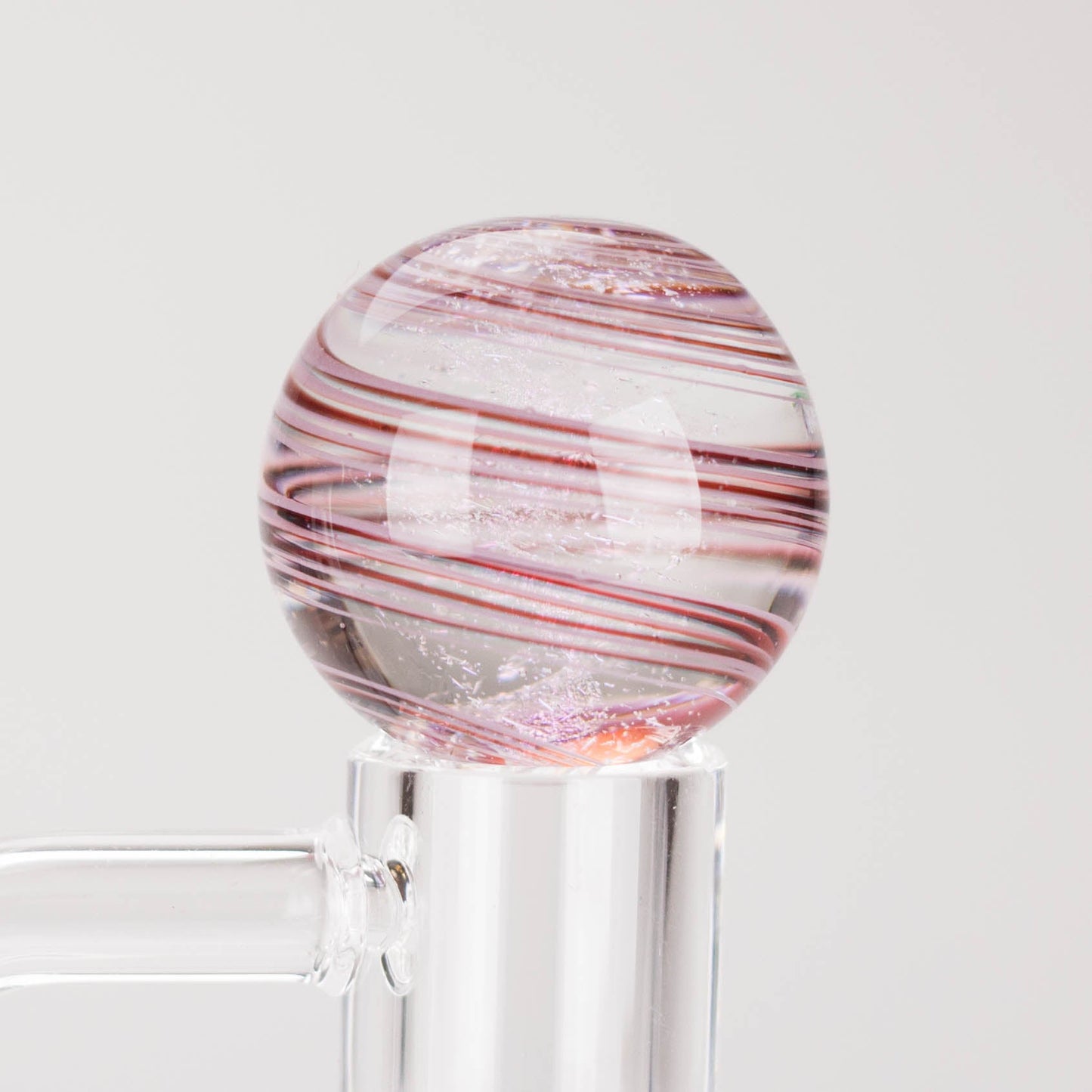 Shine Glassworks | Dicrhoic Swirl Carb Cap marble-Made in Canada - Hi Time