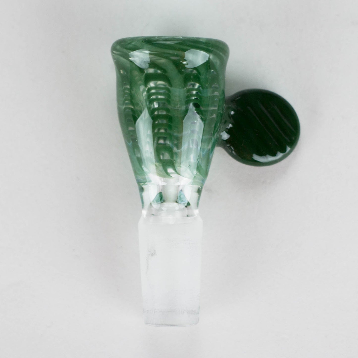 Shine Glassworks | Raked flare 14mm bowl with handle - Made in Canada