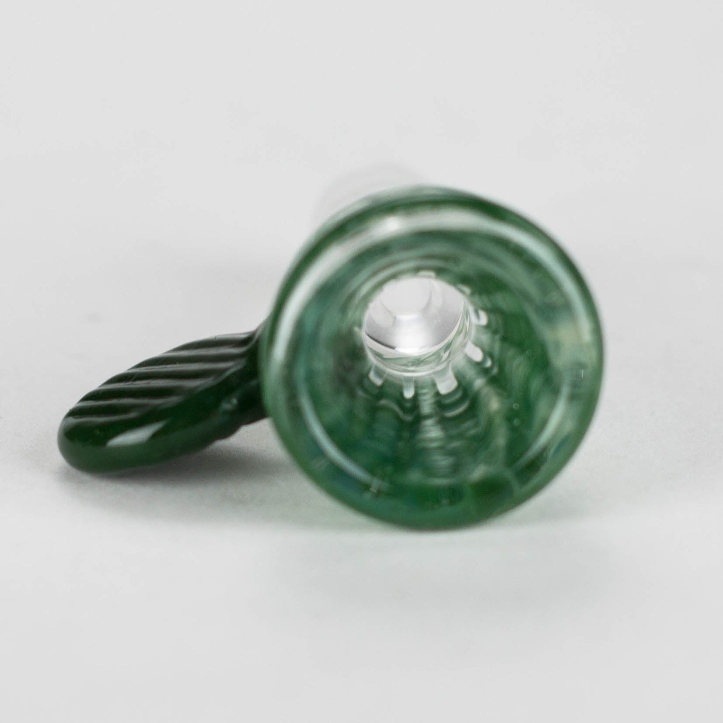 Shine Glassworks | Raked flare 14mm bowl with handle - Made in Canada - Hi Time