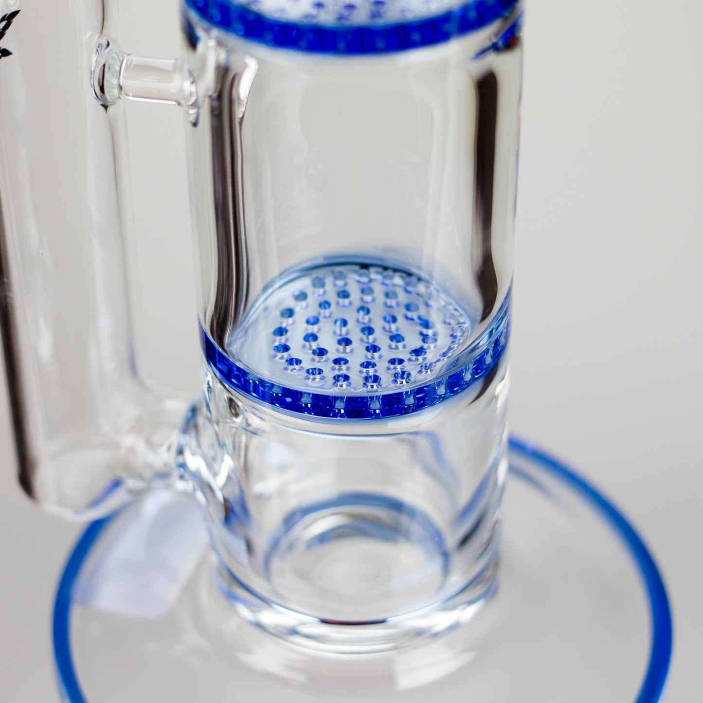 Ganjavibes | Honeycomb 14 Inches Two Disk Percolator Glass Bong By Irie Vibes Series - Hi Time