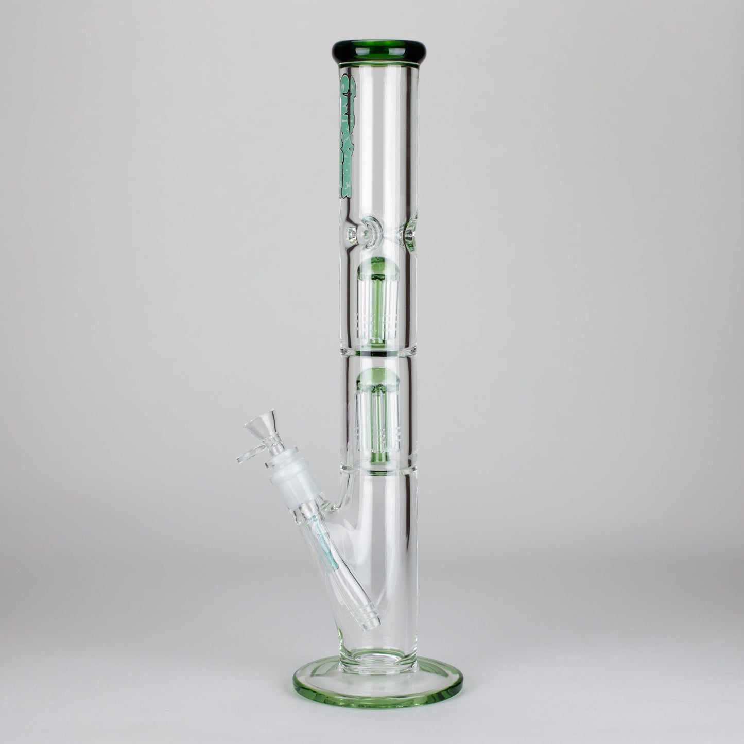 Ganjavibes | 17" Double Tree Percolator Glass Bong By Irie Vibes