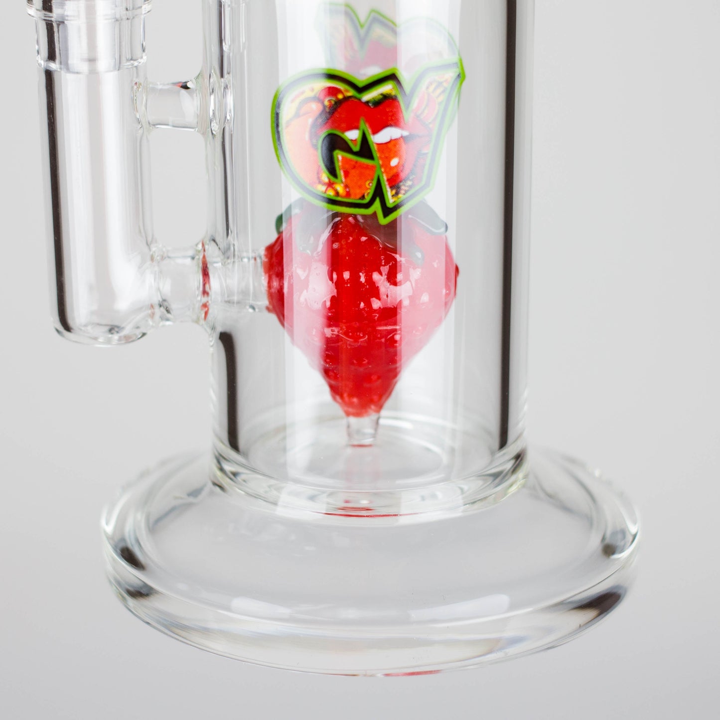 Ganjavibes | 8.5 inches Strawberry perc Waterpipe & Dabrig with Quartz Banger - Hi Time
