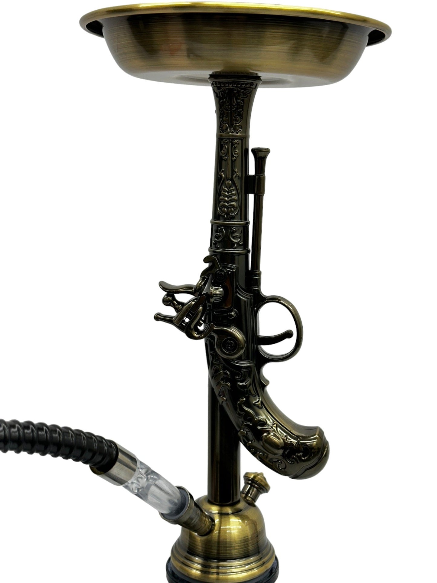 Zebra | 21" Smoke Wild West Gun Single Hose Hookah - Hi Time