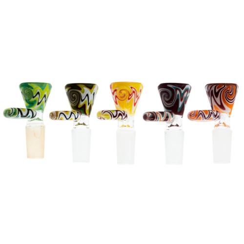 Medusa | Glass Wigwag Bowl Pack of 2 - Assorted Colours - Hi Time