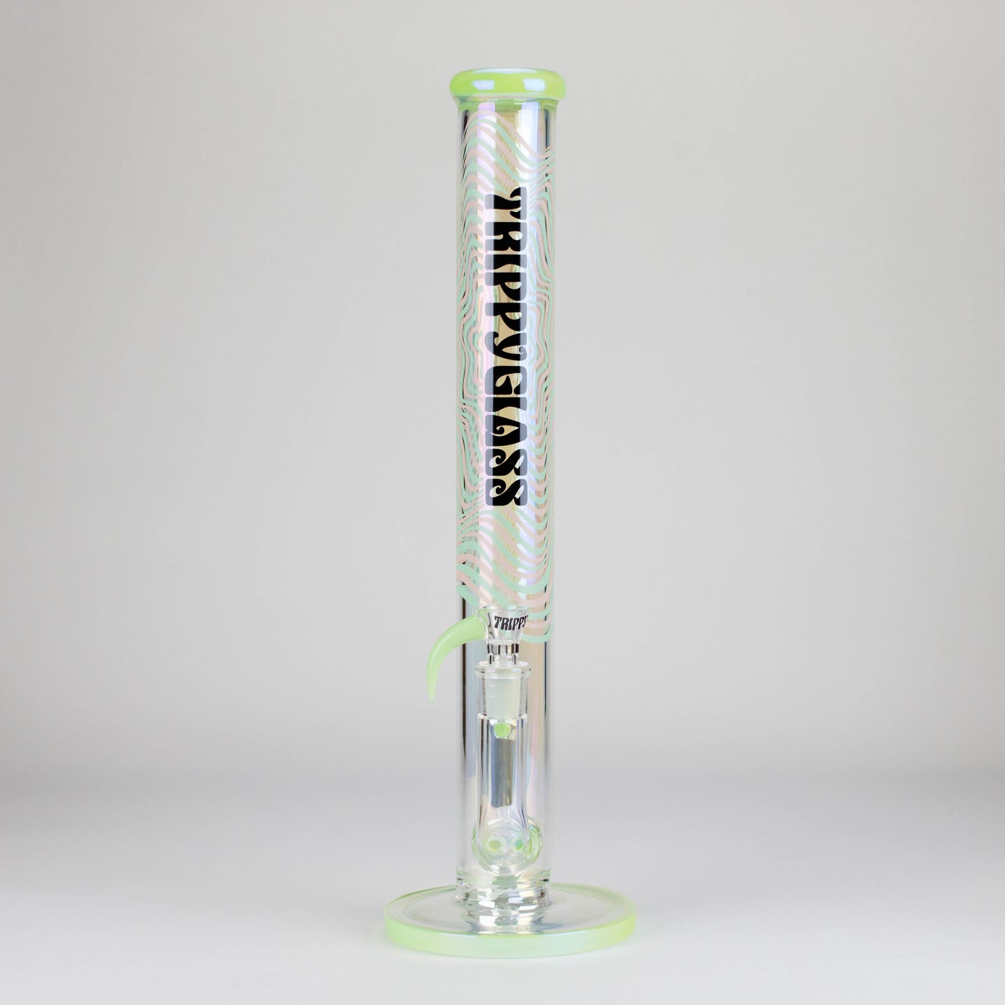 Trippy Glass | 17" Holographic Double Inline Straight Tube Glass Bong