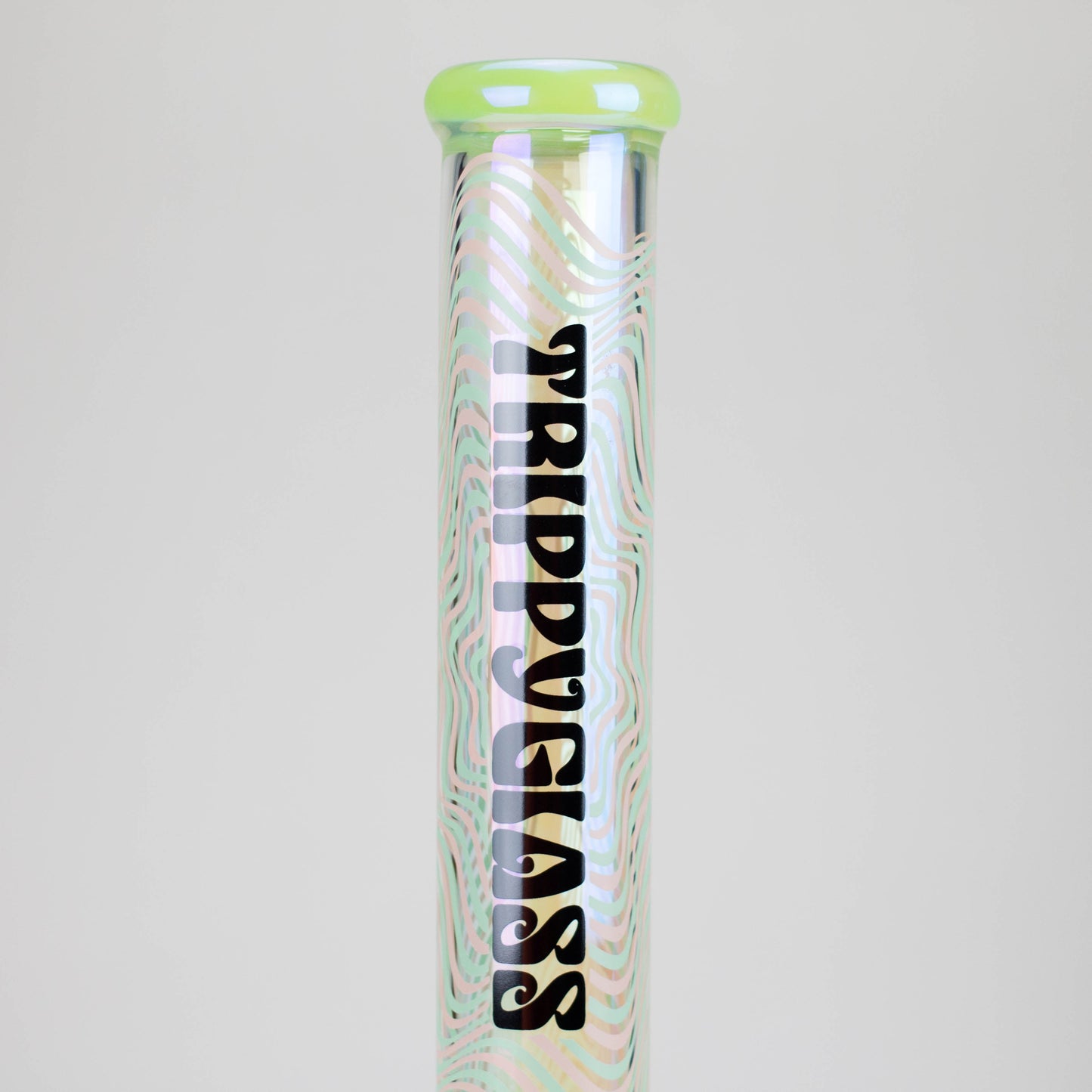 Trippy Glass | 17" Holographic Double Inline Straight Tube Glass Bong