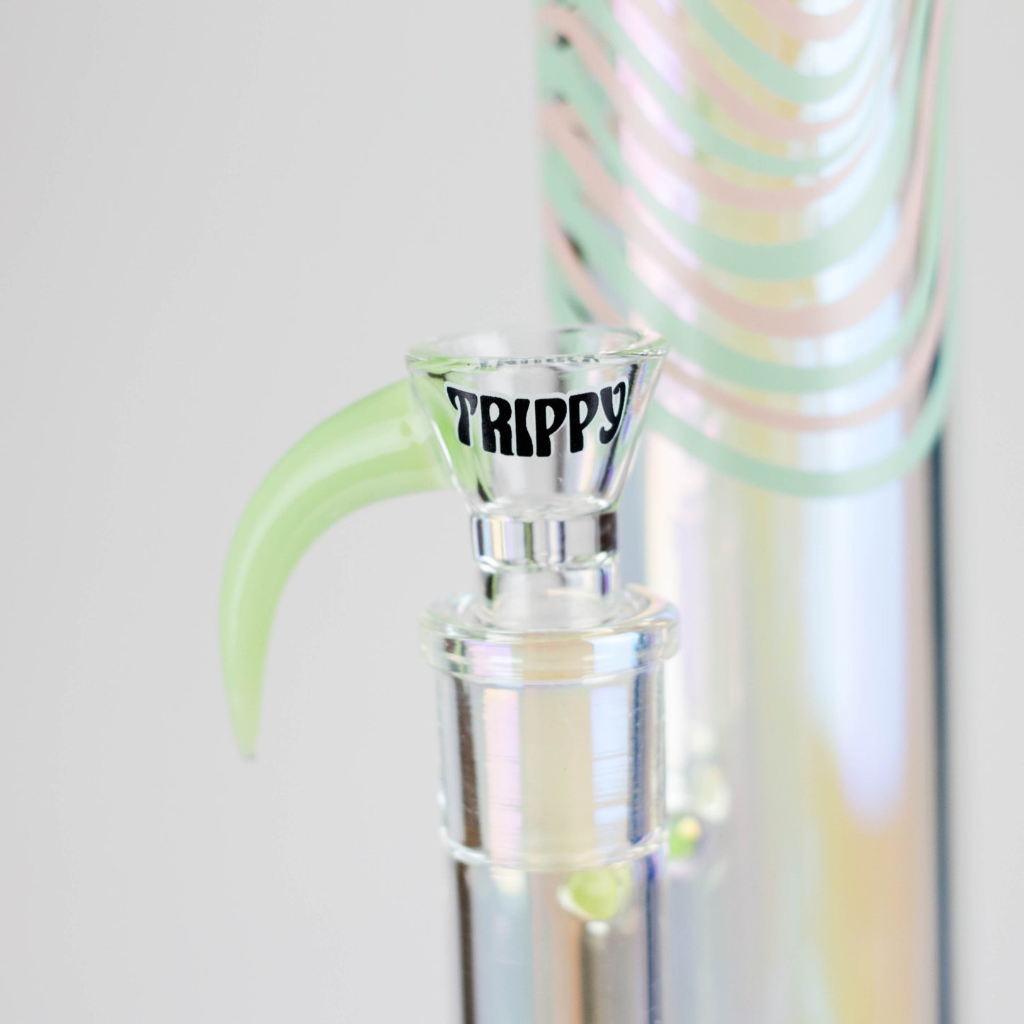 Trippy Glass | 17" Holographic Double Inline Straight Tube Glass Bong