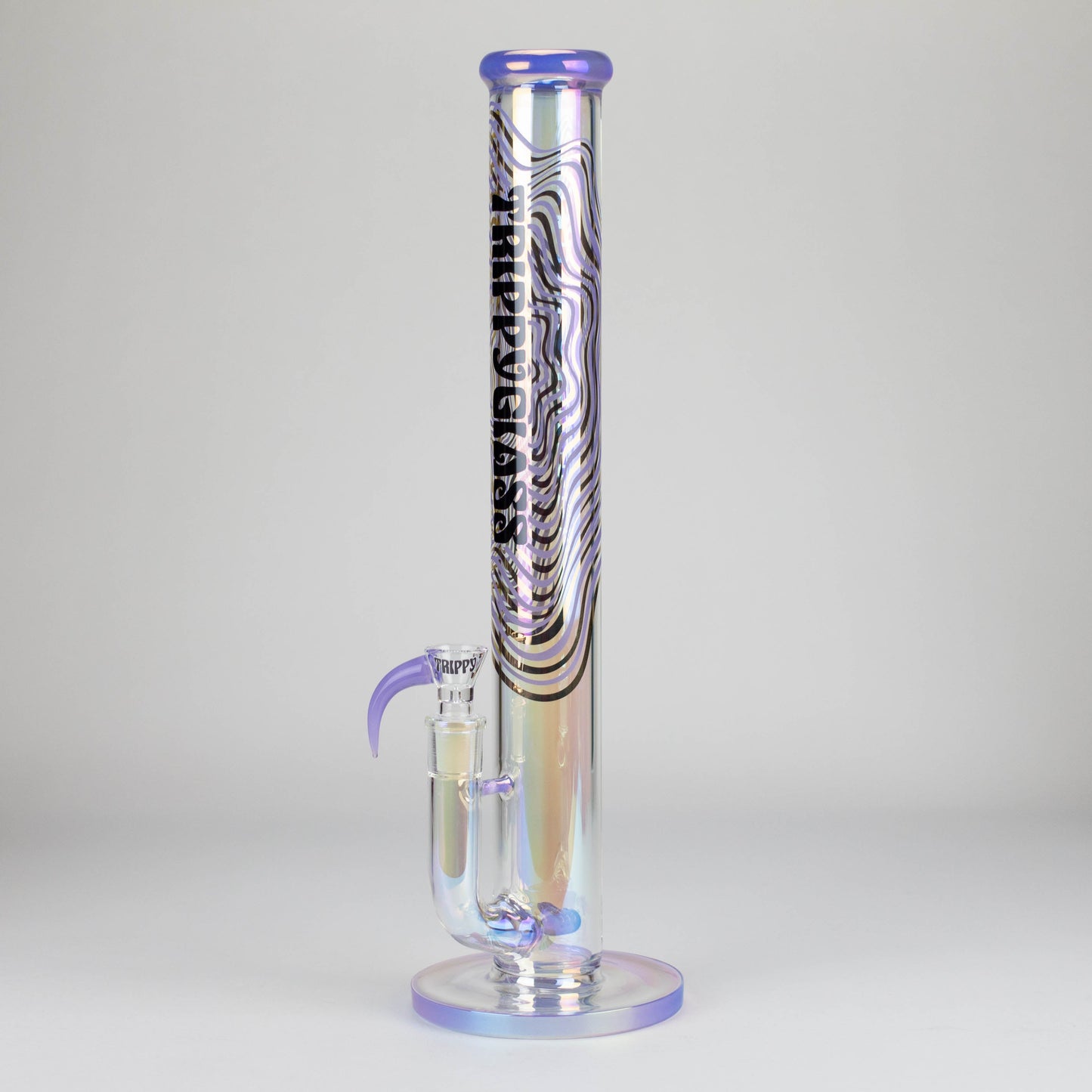 Trippy Glass | 17" Holographic Double Inline Straight Tube Glass Bong