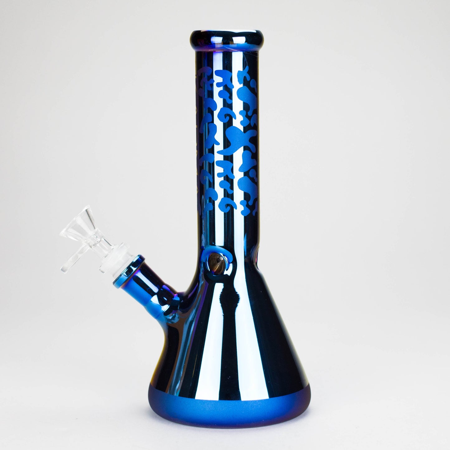 Karma | 9" Beaker Blue Metallic Glass Bong