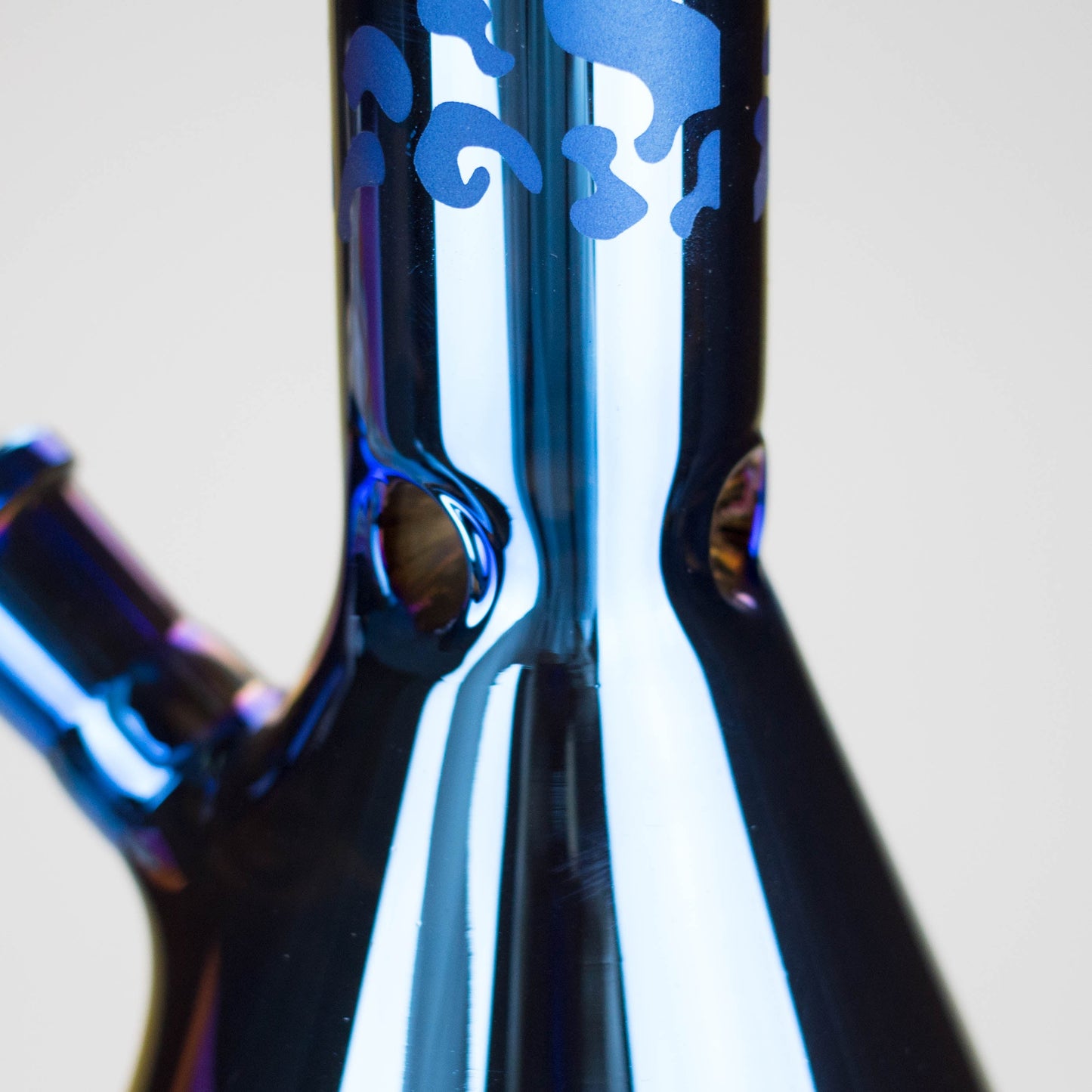 Karma | 9" Beaker Blue Metallic Glass Bong