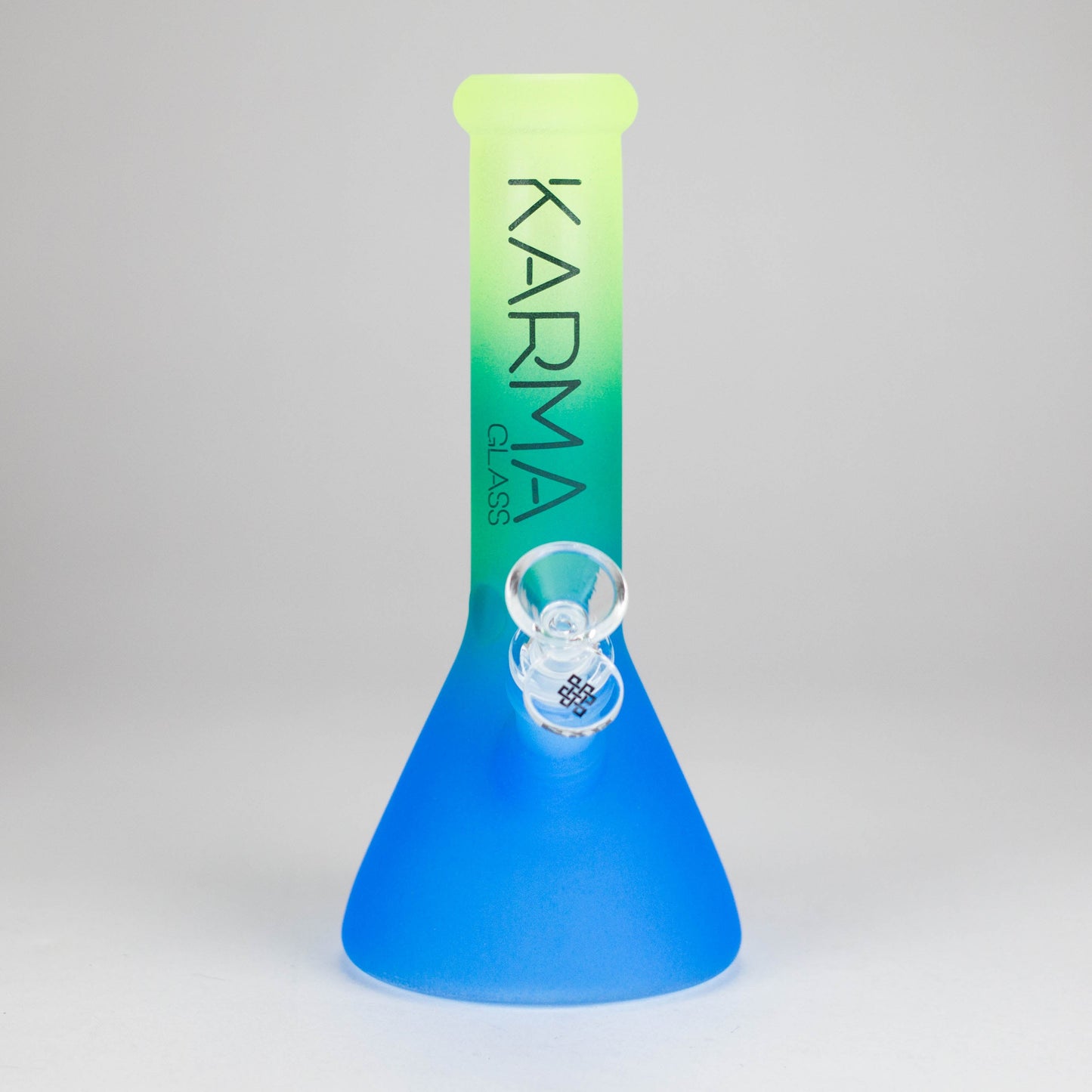Karma | 9" Beaker 3 Toned Frosted Glass Bong