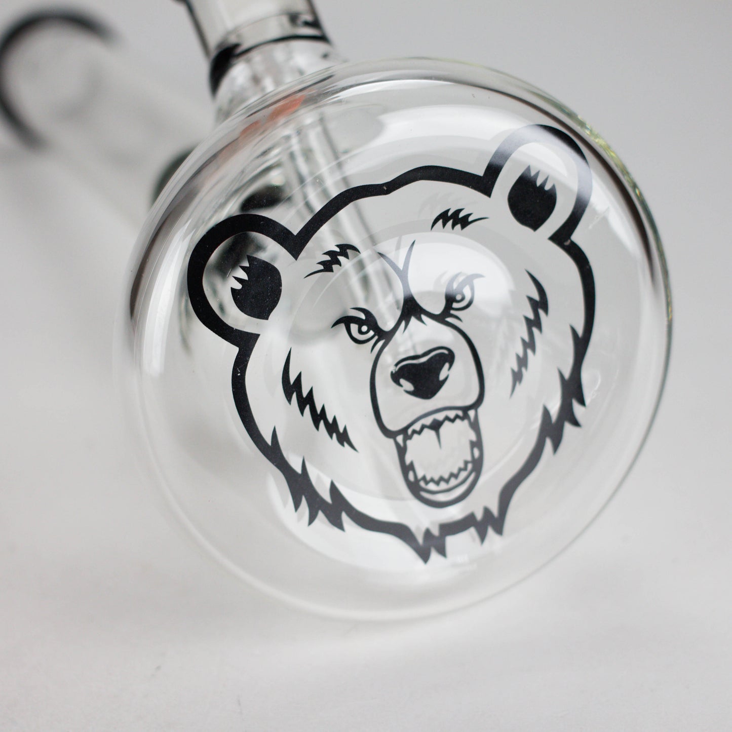 GB | 17" Tall Color Accented Beaker Bong – Slim Straight Tube with Downstem and Bowl