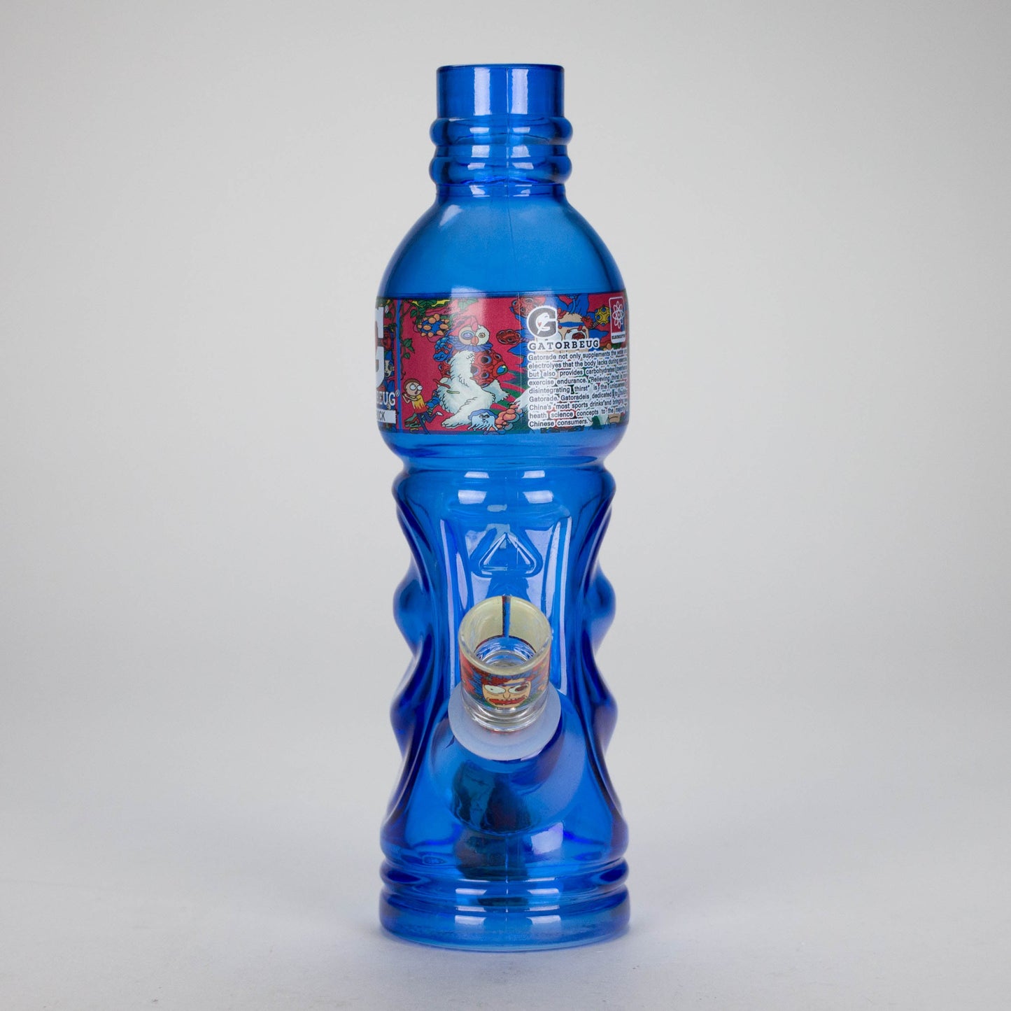 9.5" RM Sports bottle Glass Bong - Hi Time