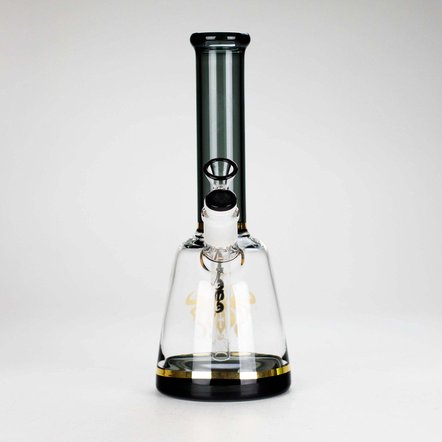 Xtreme 11-inch color tube beaker bong made of durable borosilicate glass with a 4-inch base and 1.5-inch tube diameter.