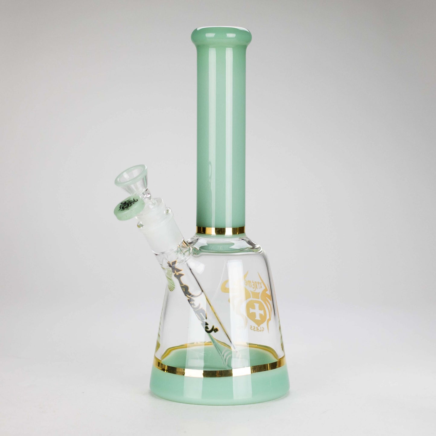 Xtreme 11" Color Tube Beaker Bong XTR-212 in mint green, featuring a sturdy beaker base and optimal airflow design.