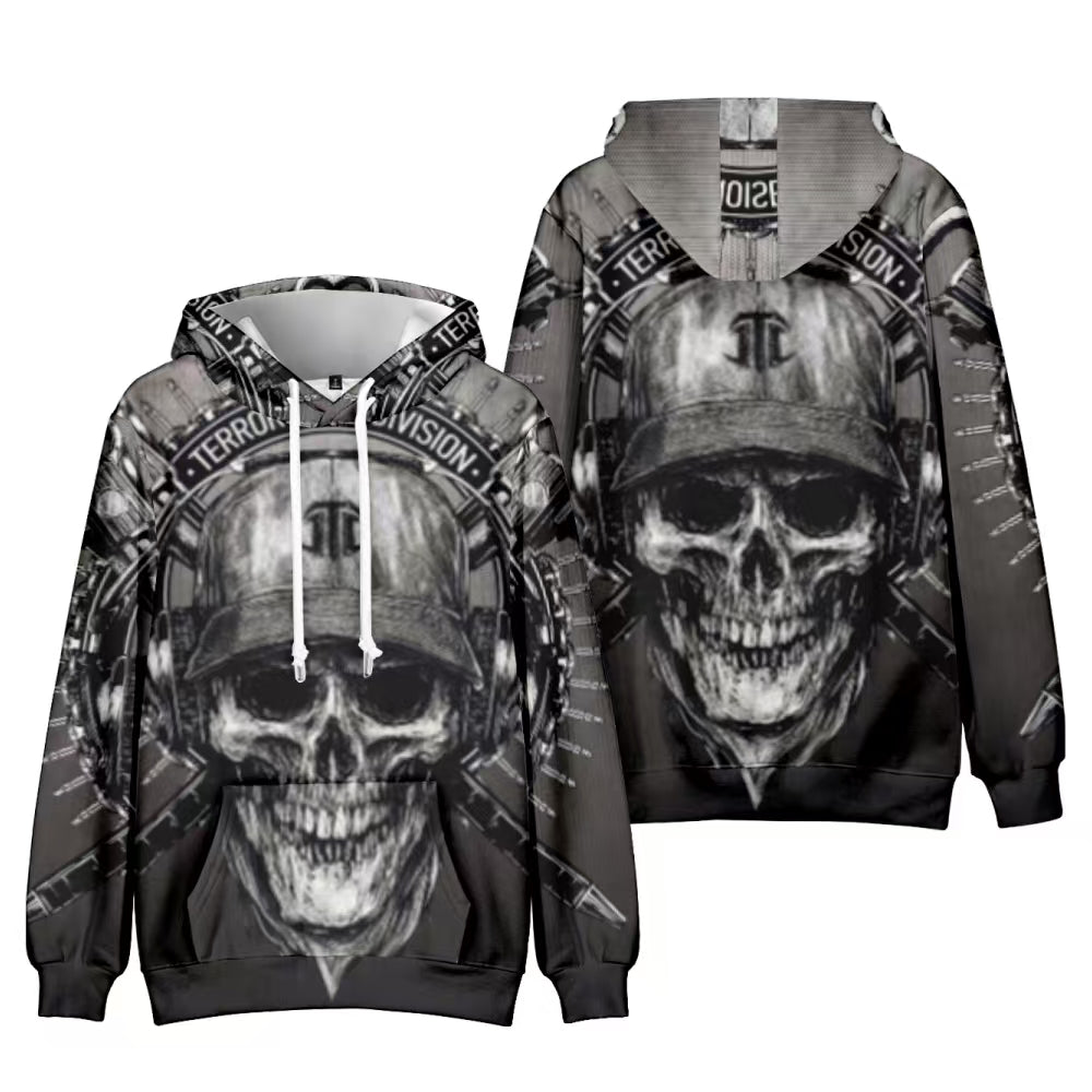 Terror Division Skull Hoodie
