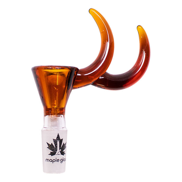Maple Glass | Double Dizzy Horn Bowl 14mm - Hi Time