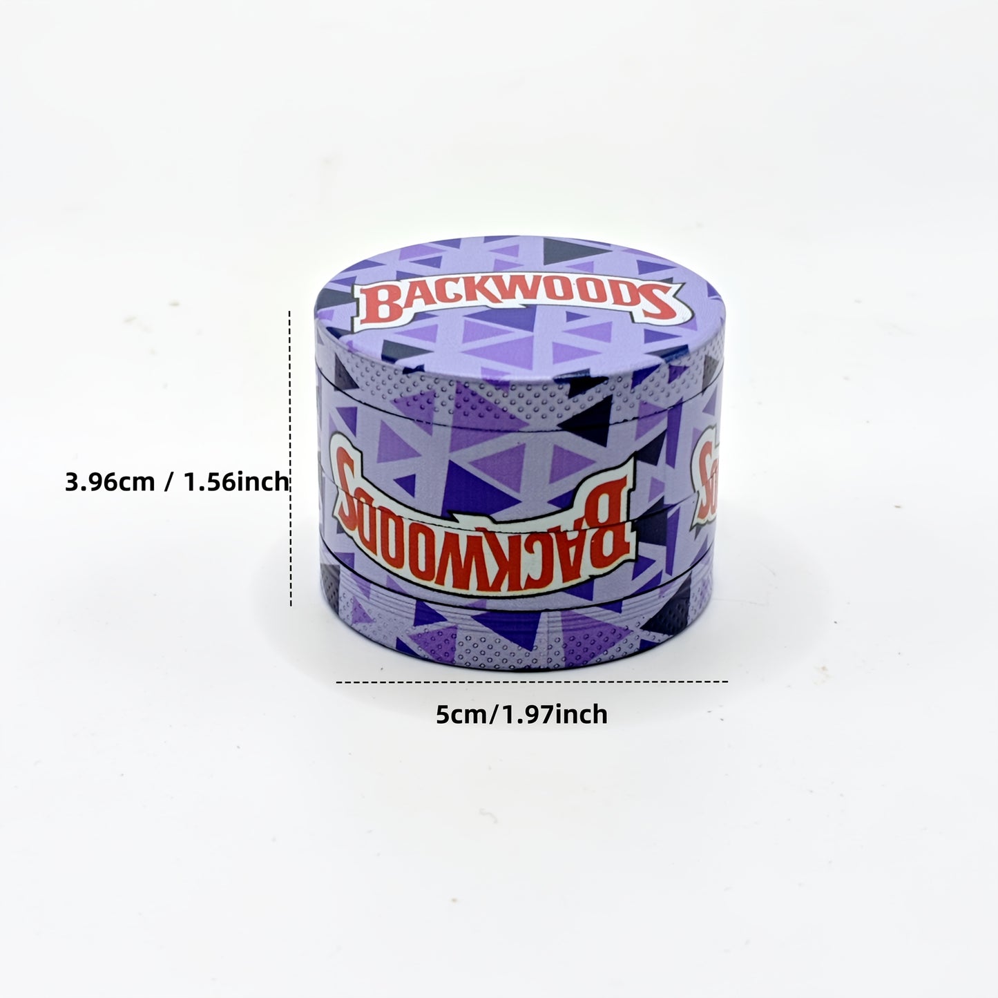 Metal Tobacco Grinder 50MM Four-Layer Round Mosaic Color Rotating Plastic Grinder, Can Grind Coffee, Grind Kitchen Spices, Household Gadgets