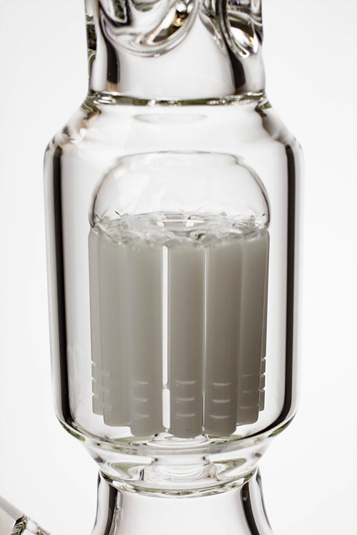 17.5" Genie 10-arm 9 mm colored bottom glass bong ( GE4180 )